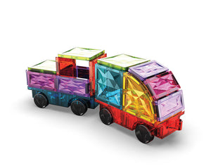 GEOMAG MAGNETIC TILES GEMS VEHICLES BYGGSATS