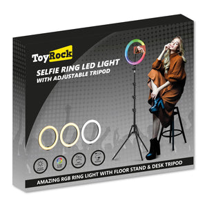 LED RINGLJUS 26 CM MED JUSTERBART STÖD