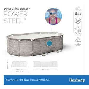 BESTWAY POOL POWER STEEL VISTA 427 X 250 X 100 CM