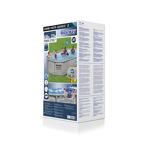 BESTWAY POOL POWER STEEL VISTA 488 X 305 X 107 CM