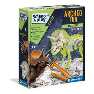 clementoni dig line triceratops