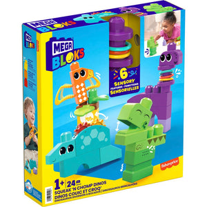 mega bloks squeak 'n chomp dinos byggsats