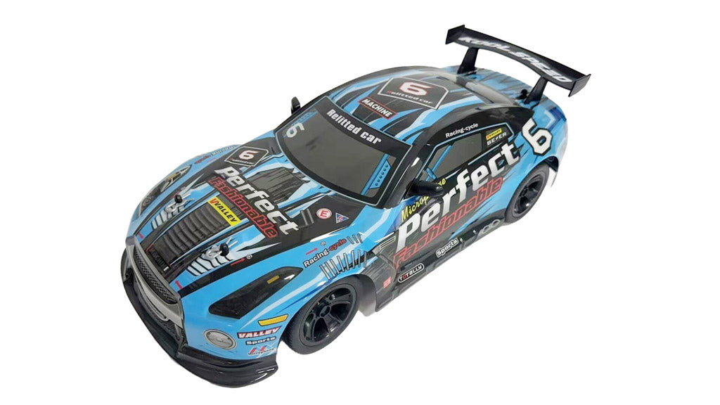 JUNIOR WHEELS STREET CHAMP RC-BIL 1:10 BLÅ