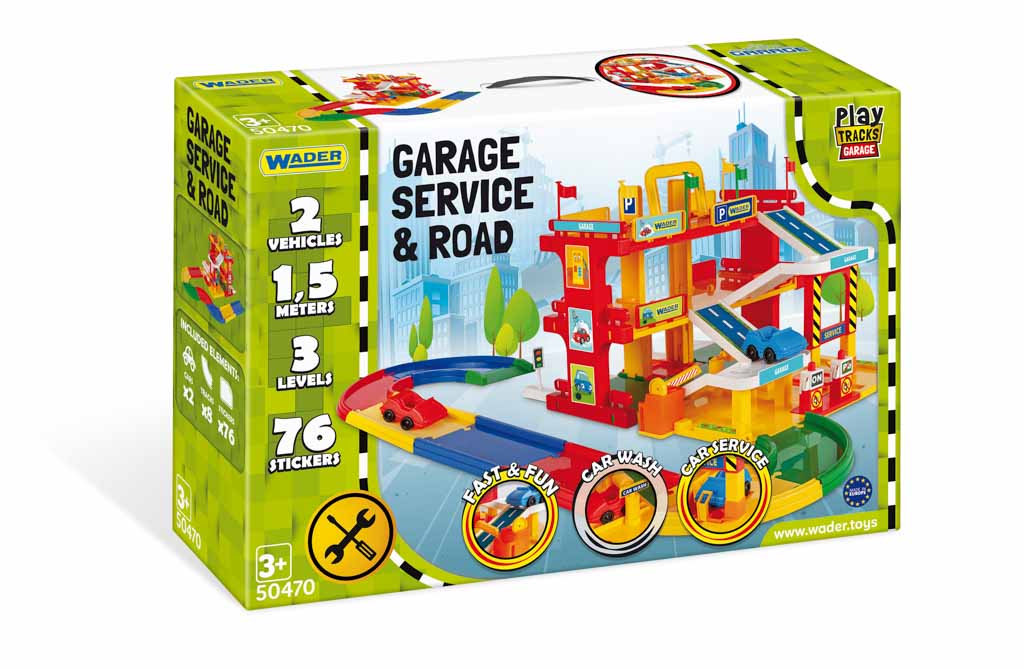 WADER GARAGE SERVICE WITH ROAD PARKERINGSHUS