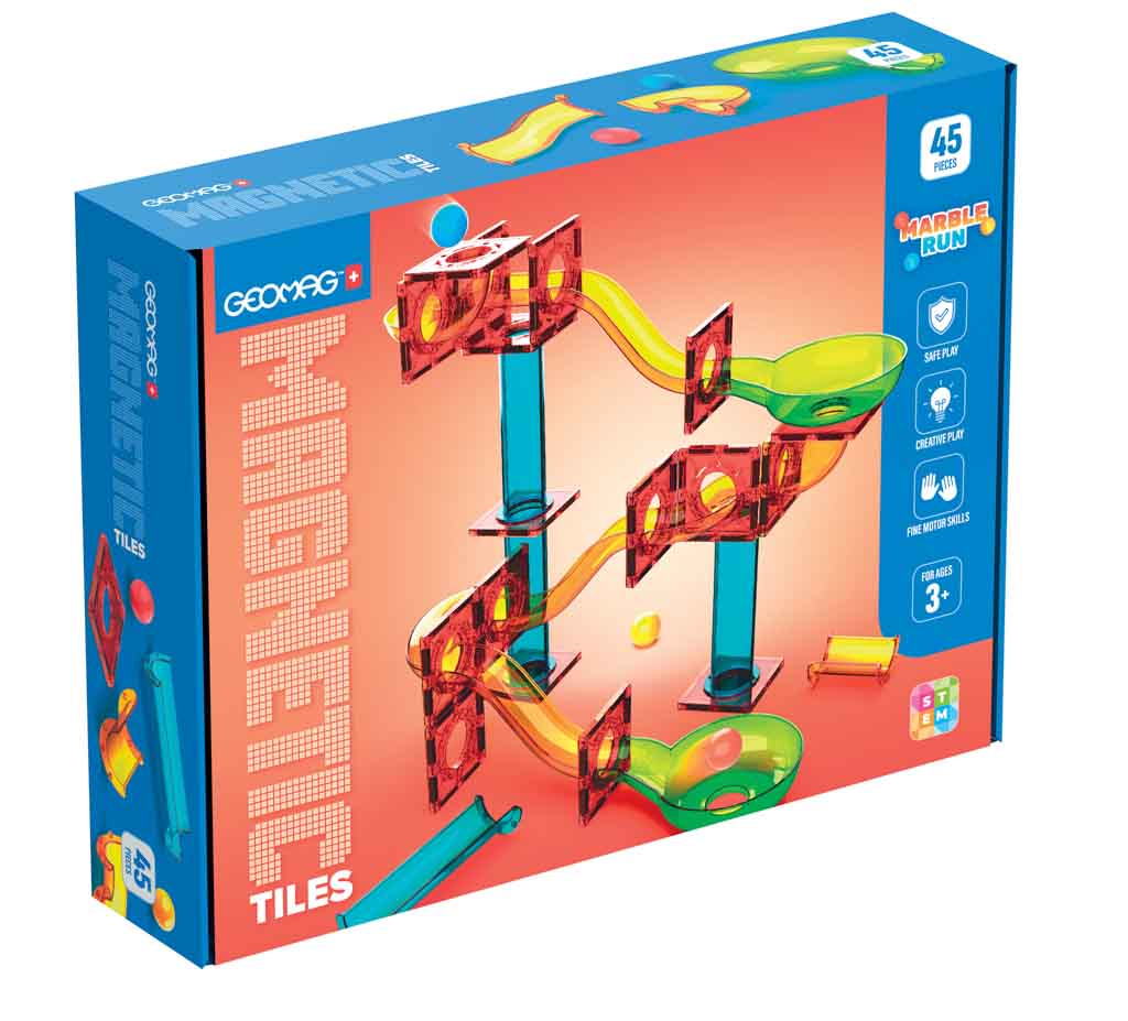 GEOMAG MAGNETIC TILES MARBLE RUN 45 DELAR