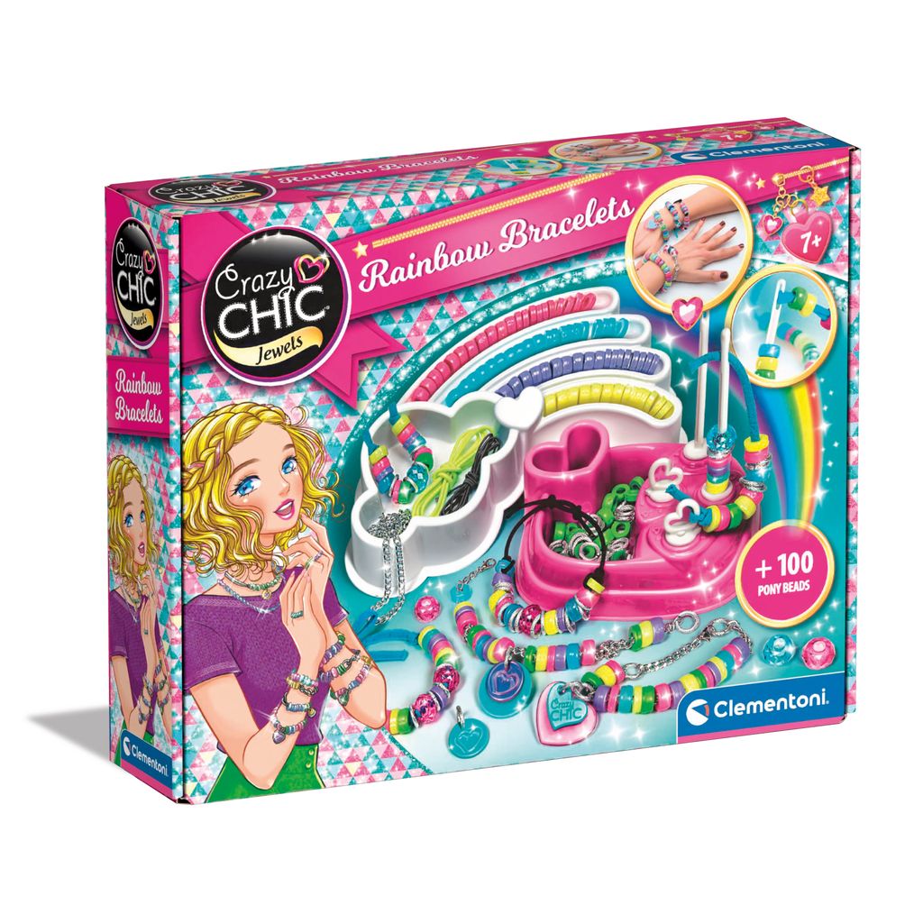 CRAZY CHIC RAINBOW BRACELETS PYSSELSET