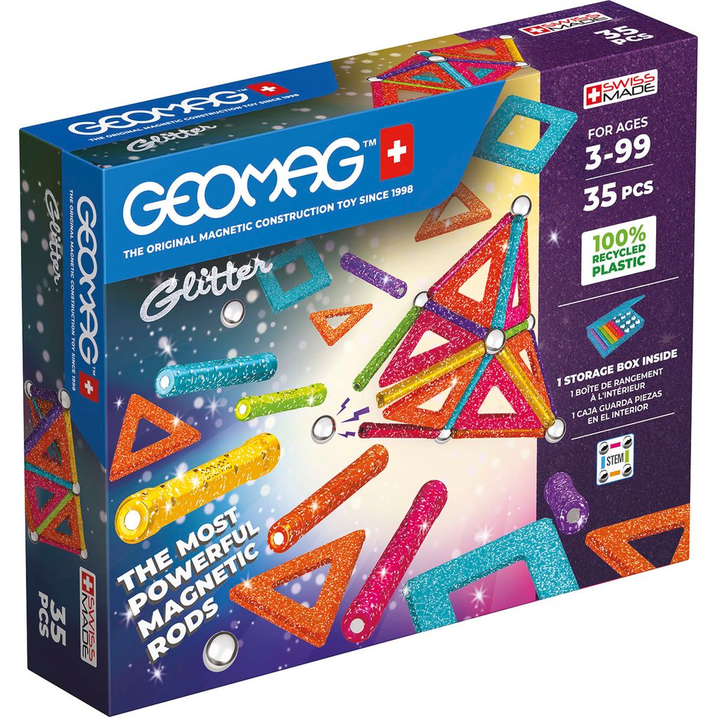 GEOMAG GLITTER PANELS 35 DELAR