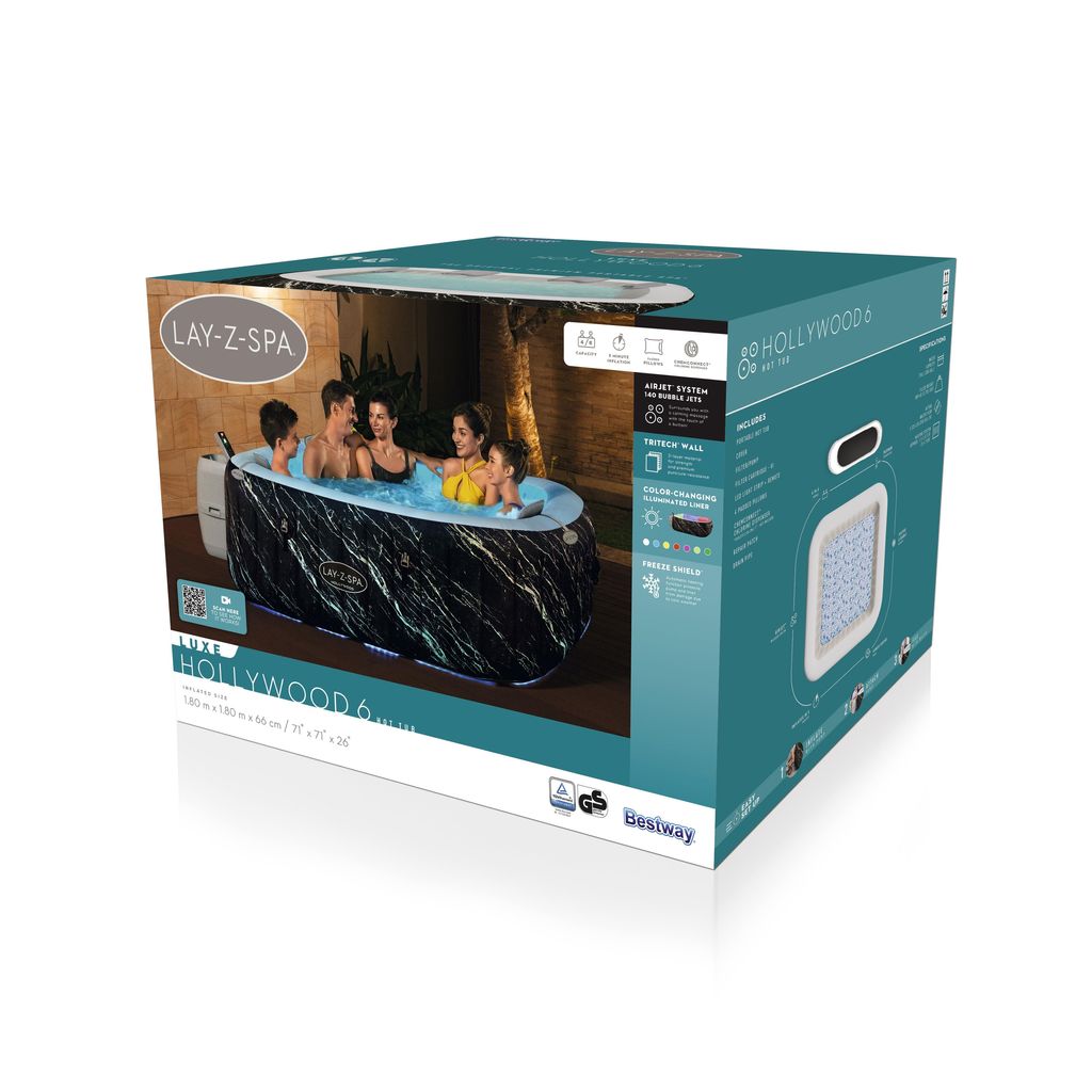 Lay-Z-Spa Hollywood Luxe Airjet Spabad