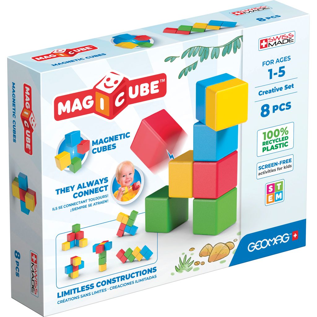 GEOMAG MAGICUBE BYGGKLOSSAR 8 DELAR