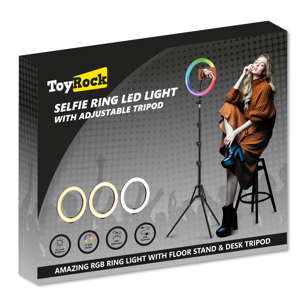 LED RINGLJUS 26 CM MED JUSTERBART STÖD