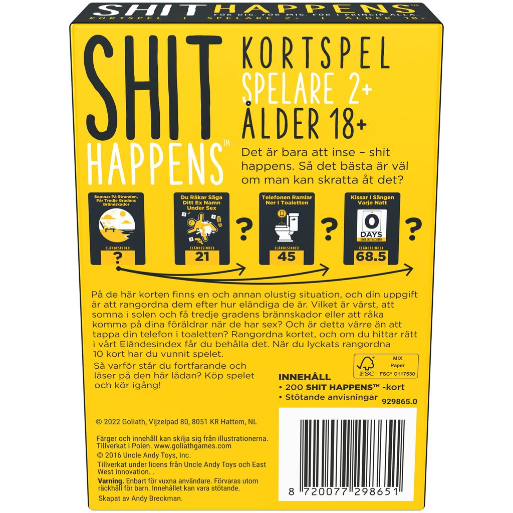 SHIT HAPPENS - PARTYSPEL