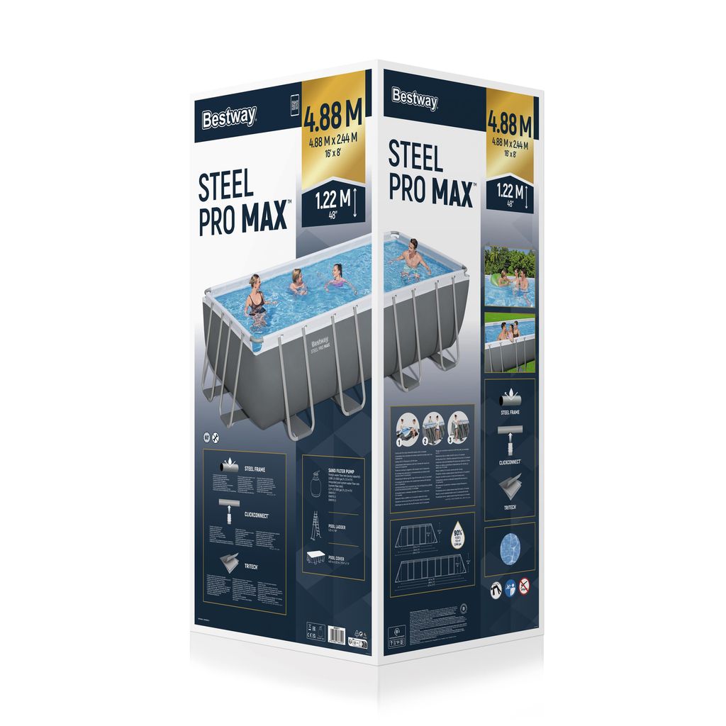 Steel Pro Max Pool 488 x 244 x 122 cm