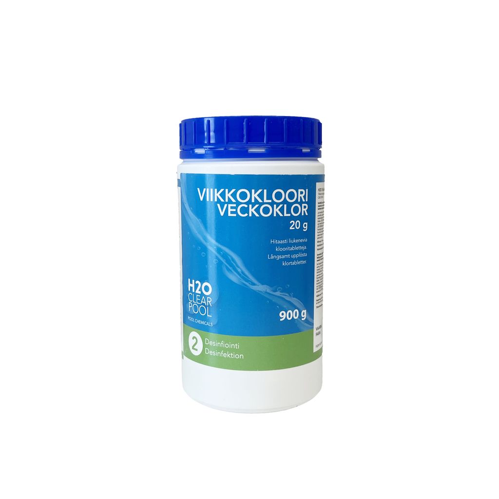H2O VECKOKLOR 20 G TABLETT 0,9KG