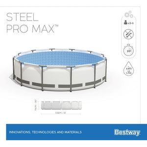BESTWAY POOL STEEL PRO MAX 366 X 76 CM