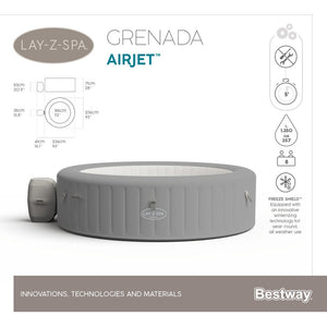 BESTWAY LAY-Z-SPA POOL GRENADA AIRJET