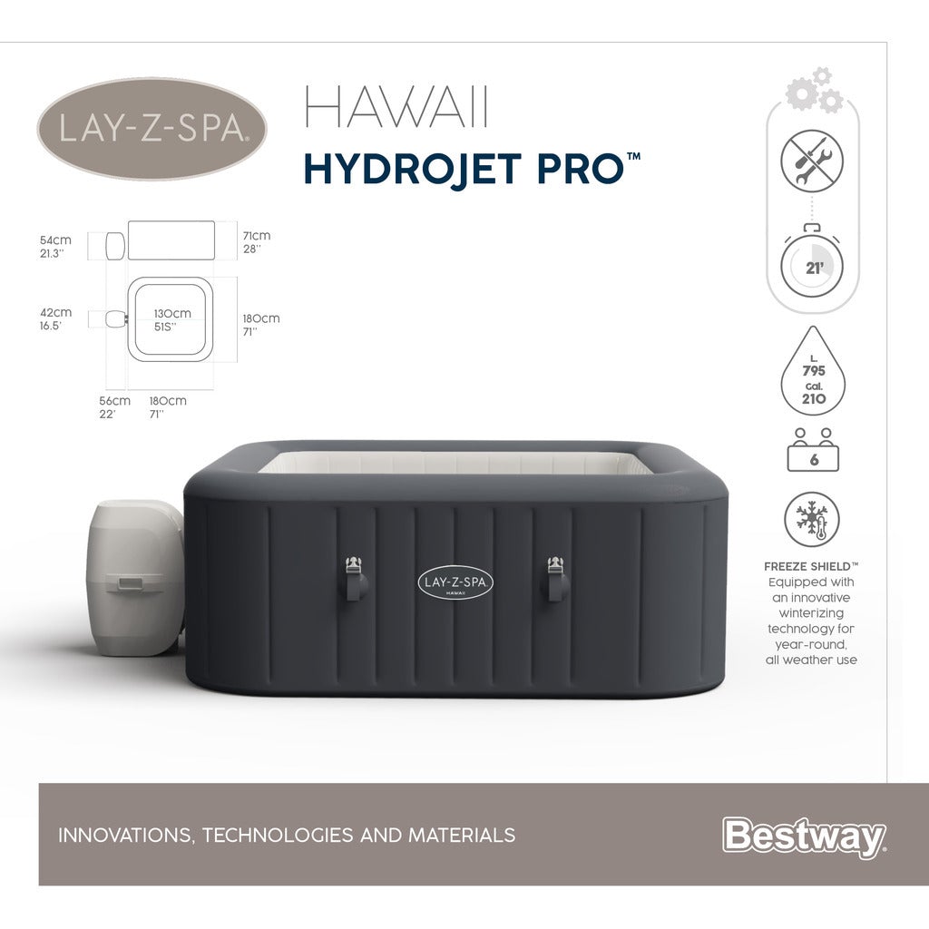 BESTWAY LAYZSPA POOL HAWAII HYDROJET PRO Toybox Sverige