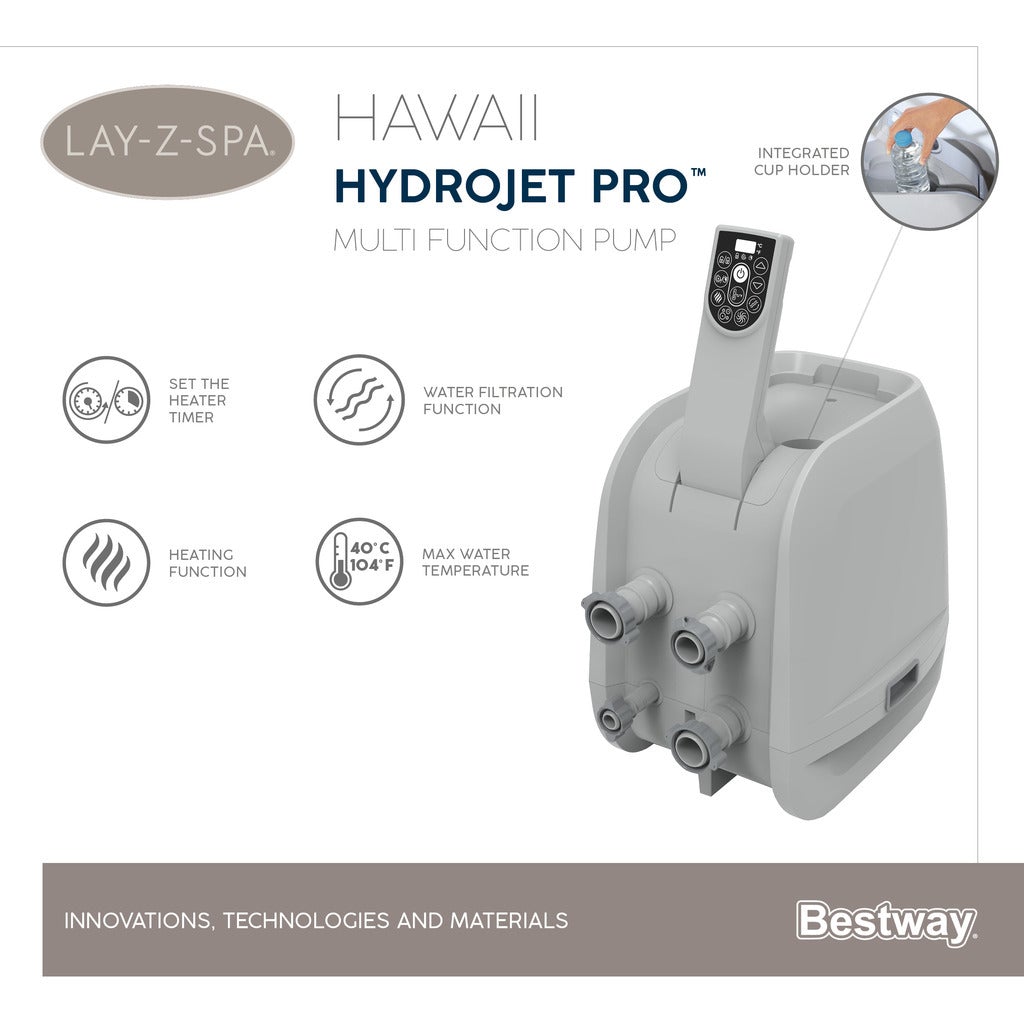 BESTWAY LAY-Z-SPA POOL HAWAII HYDROJET PRO