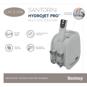 BESTWAY LAY-Z-SPA POOL SANTORINI HYDROJET PRO