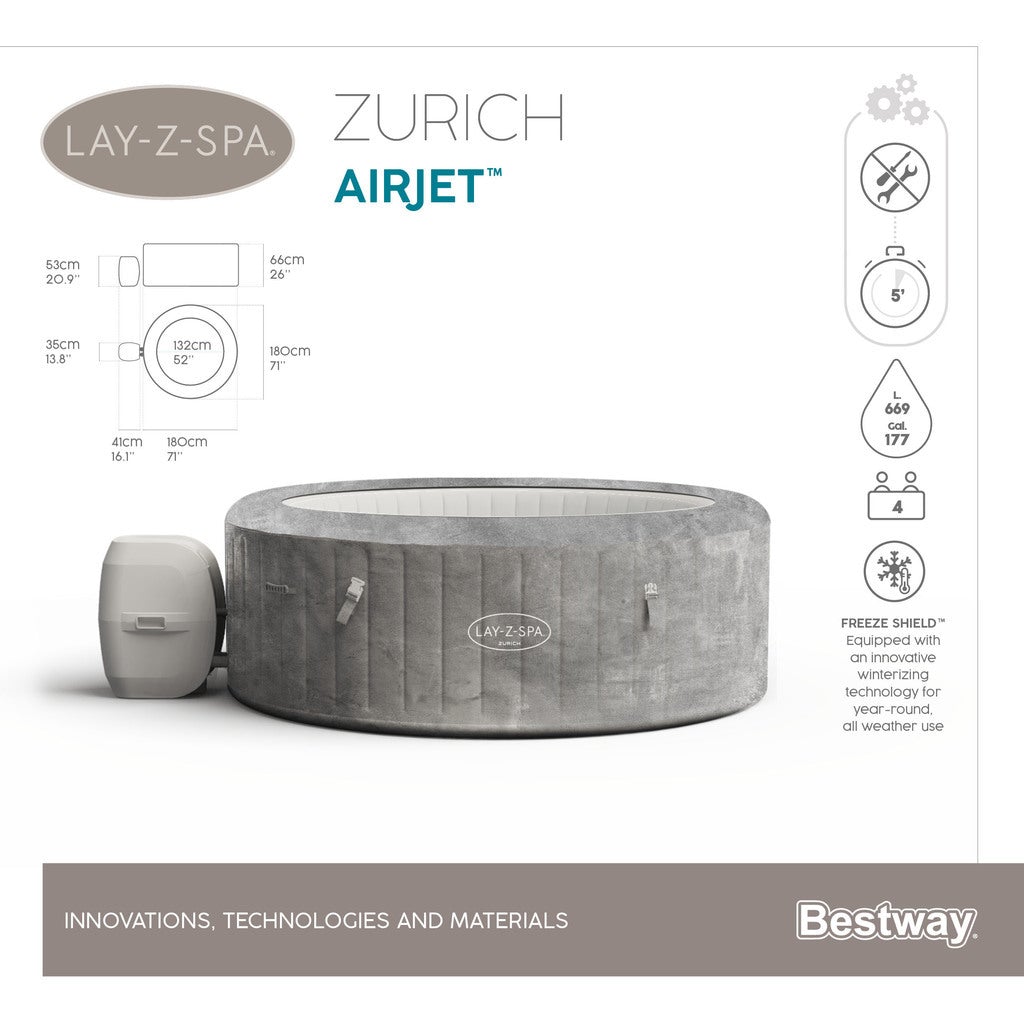 BESTWAY LAY-Z-SPA ZURICH AIRJET