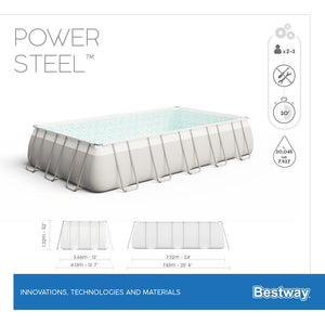 BESTWAY POOL POWER STEEL 732 X 366 X 132 CM