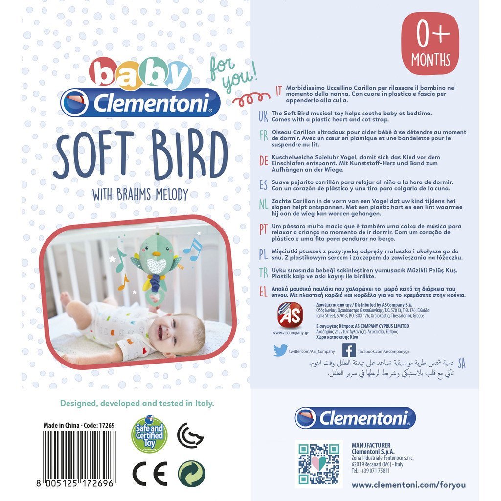 CLEMENTONI SPELDOSA SOFT BIRD