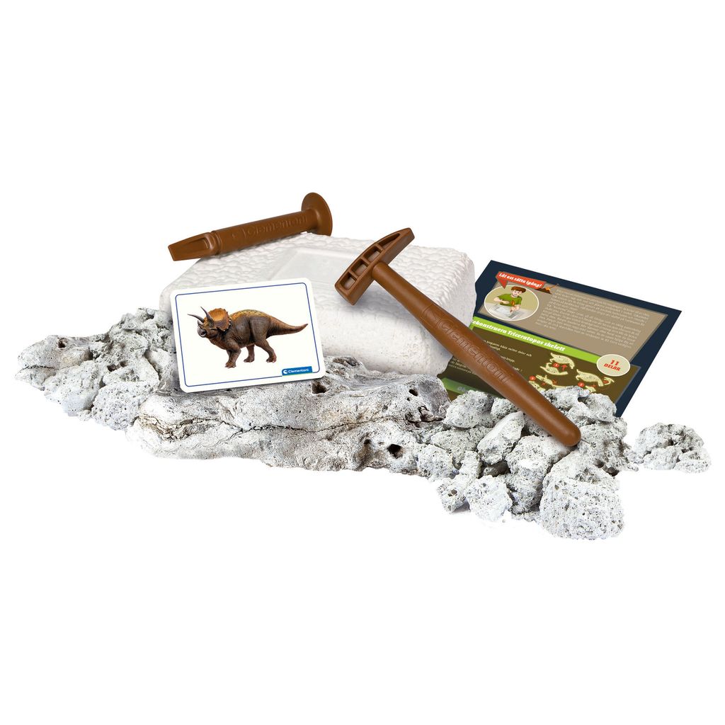 clementoni dig line triceratops