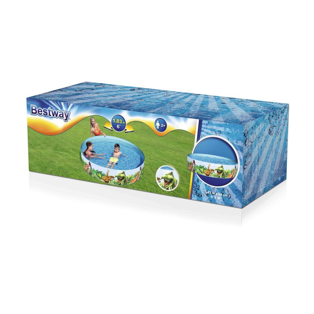 POOL FÖR BARN -  183 X 38 CM - DINOSAURIE