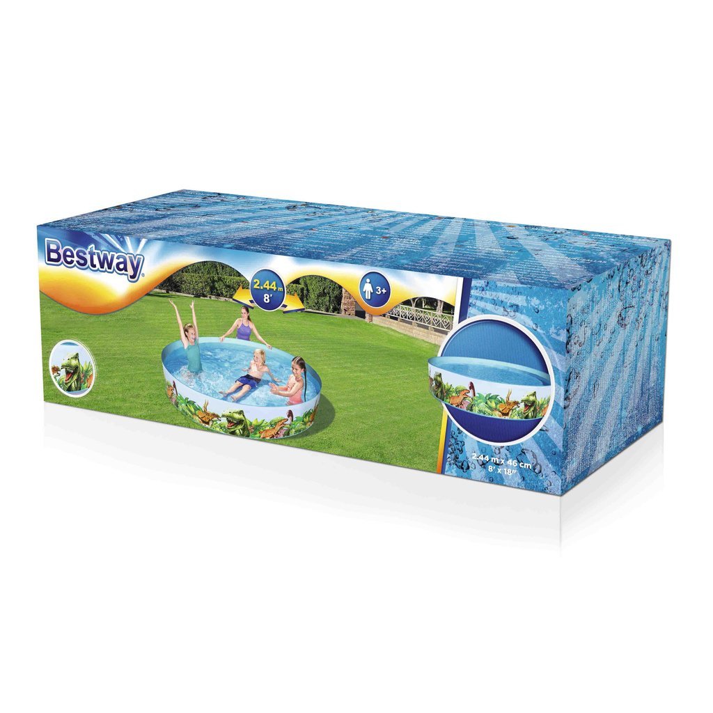 POOL FÖR BARN - 244 x 46 cm - DINOSAURIE