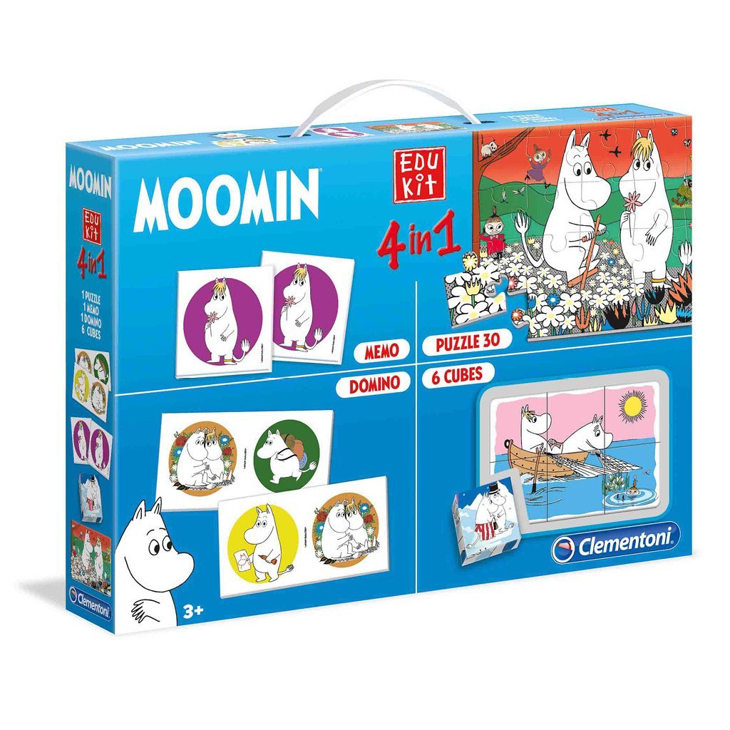 MUMIN 4 IN 1 SPELSET