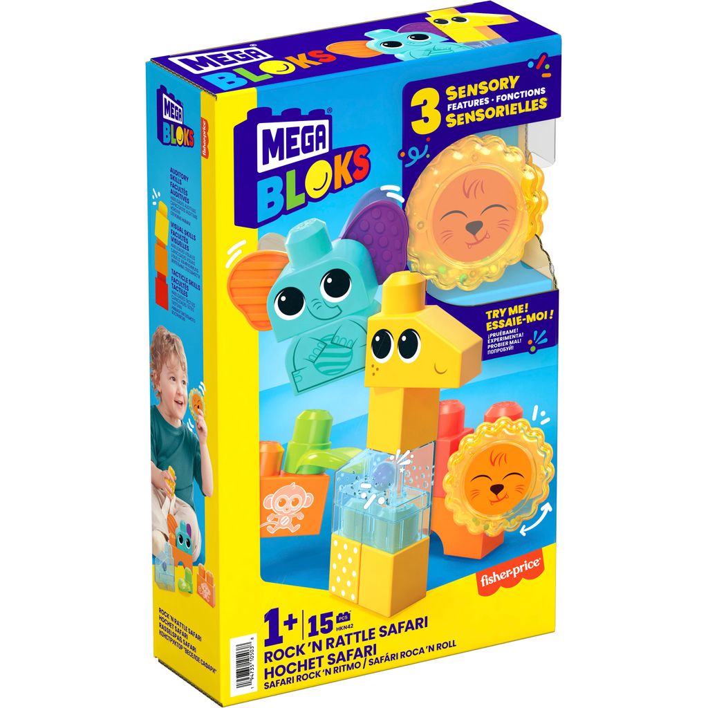 mega bloks rock 'n rattle safari byggsats