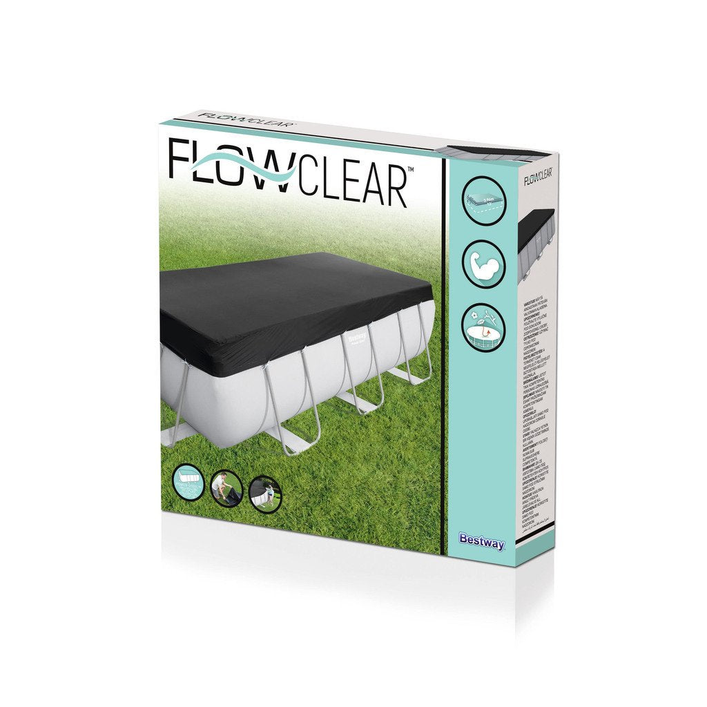 POOLSKYDD FÖR BESTWAY POWER STEEL POOL 404-412 CM X 201 CM