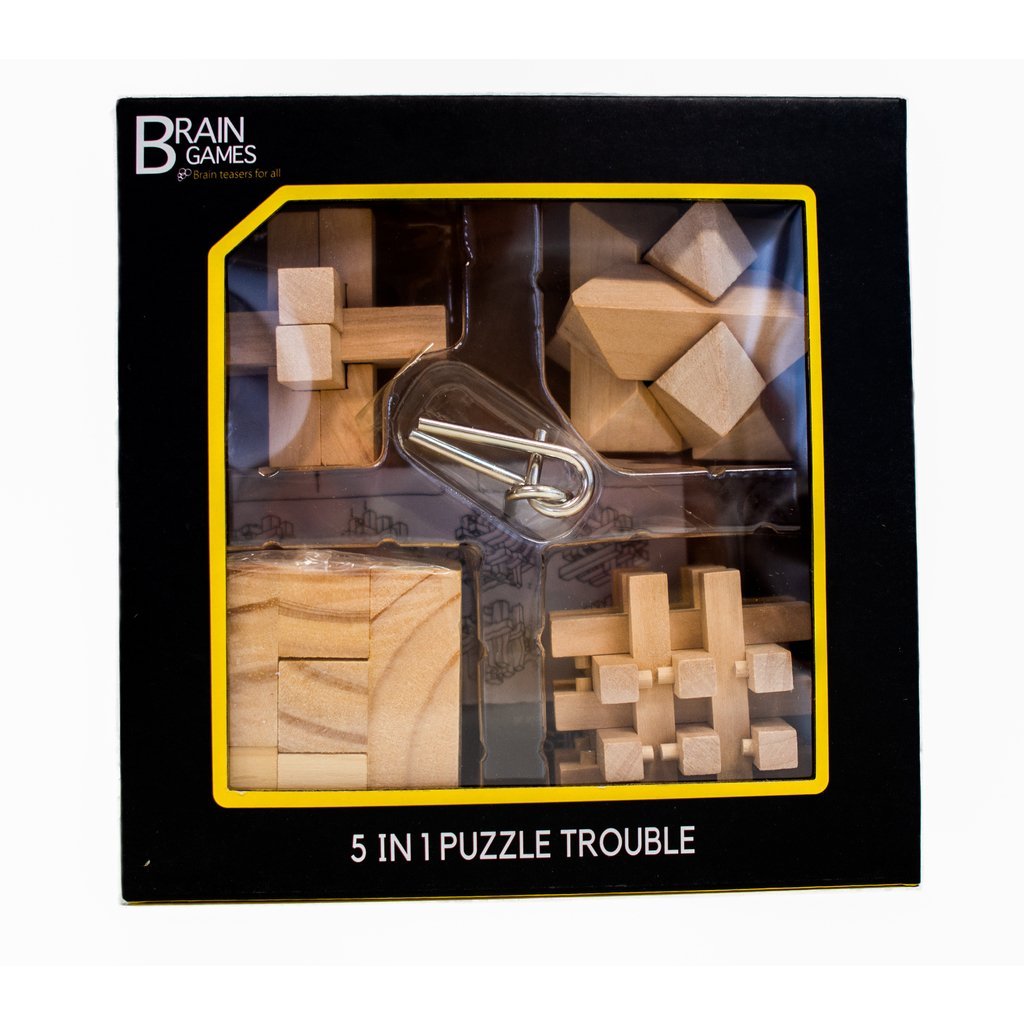 BRAIN GAMES PUSSELSPEL 5 IN 1